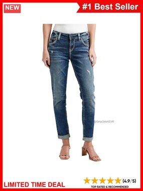 Girlfriend Mid Rise Skinny Jeans Mid Stretch Denim 29 Inseam